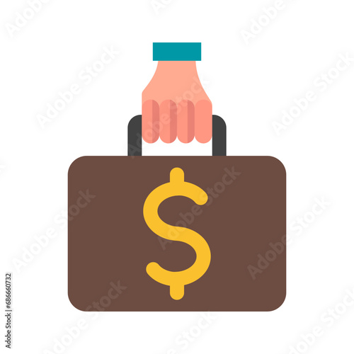 Money Laundering Vector Flat Icon Design