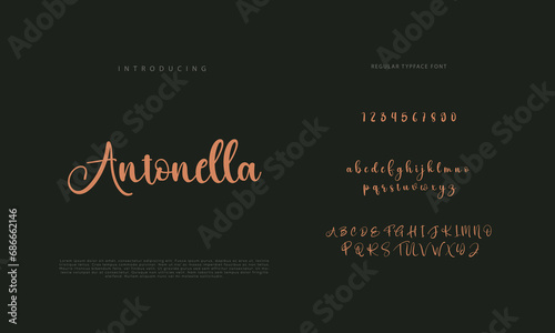 Signature font calligraphy logotype script brush font type font lettering handwritten 