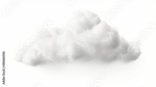 Soft white fluffy clouds shape floating special effect 3d rendering, Generative AI 