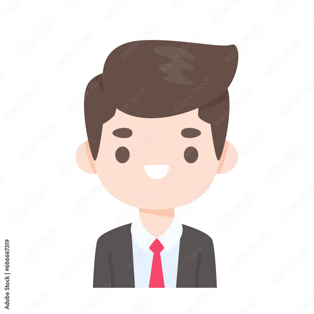 Cartoon of a groom wearing a black tuxedo at a wedding ceremony Cartoon of a groom wearing a black tuxedo at a wedding ceremony