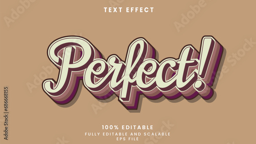 Perfect editable text effect	