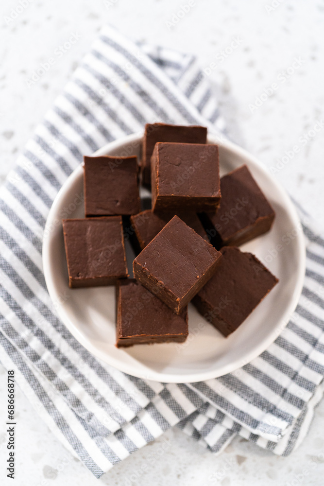 Homemade plain fudge Homemade plain fudge