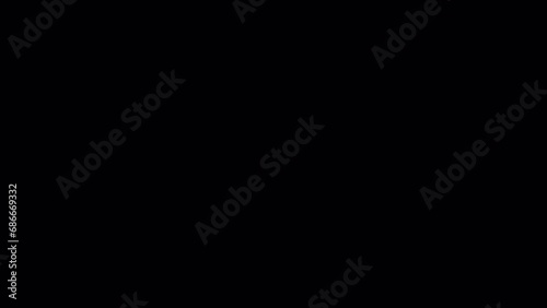 Liquid Transition in cartoon doodle style on transparent background. Splash transition from center with Alpha channel.