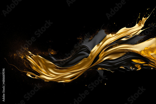 abstract liquid wave