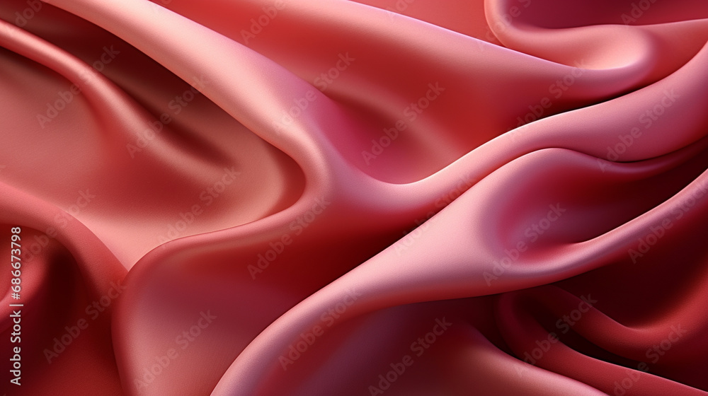 Obraz premium red satin background HD 8K wallpaper Stock Photographic Image 
