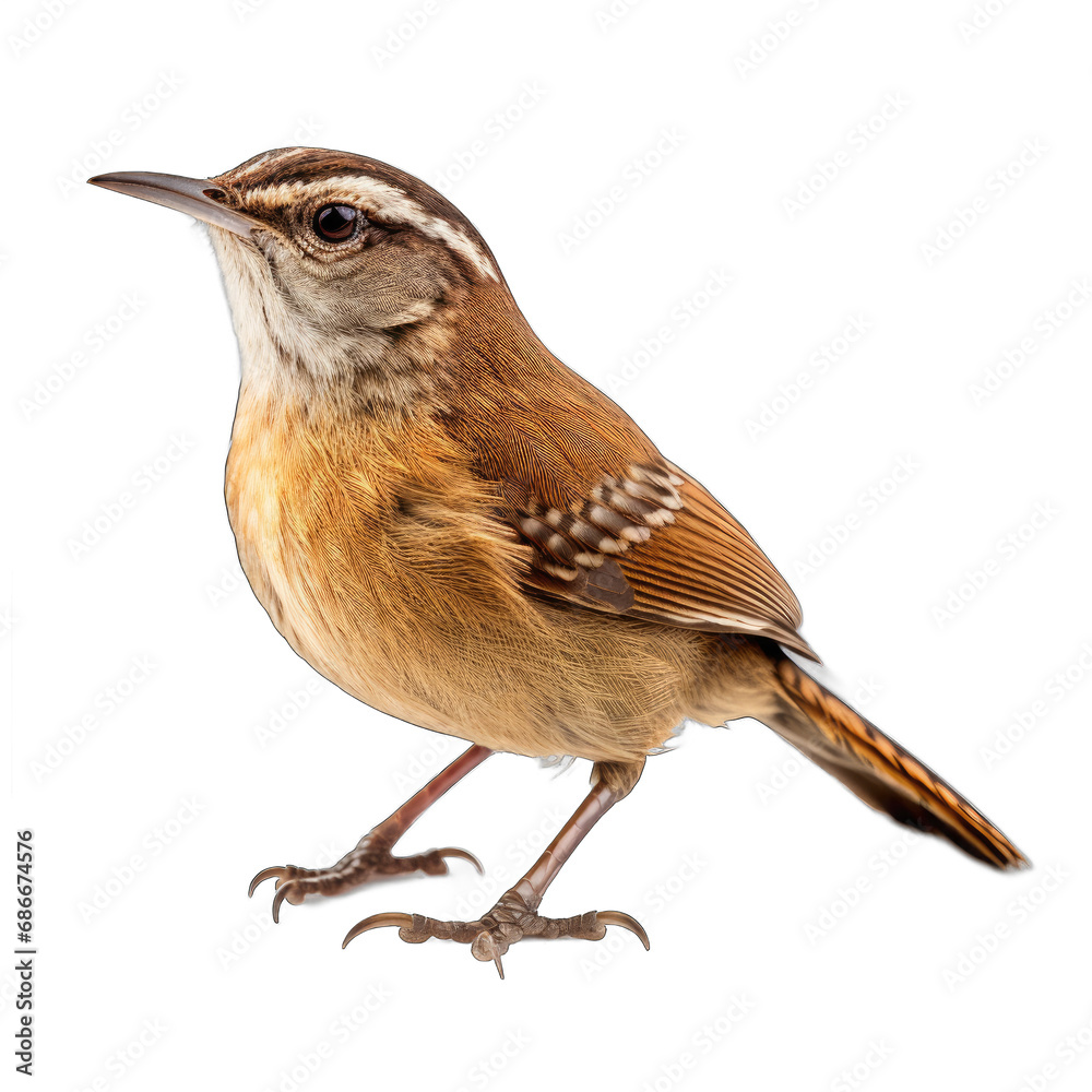 Fototapeta premium Carolina Wren isolated on transparent background