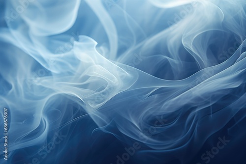 A close up view of a blue smoke background. This image can be used to create a mysterious and ethereal atmosphere in various projects.