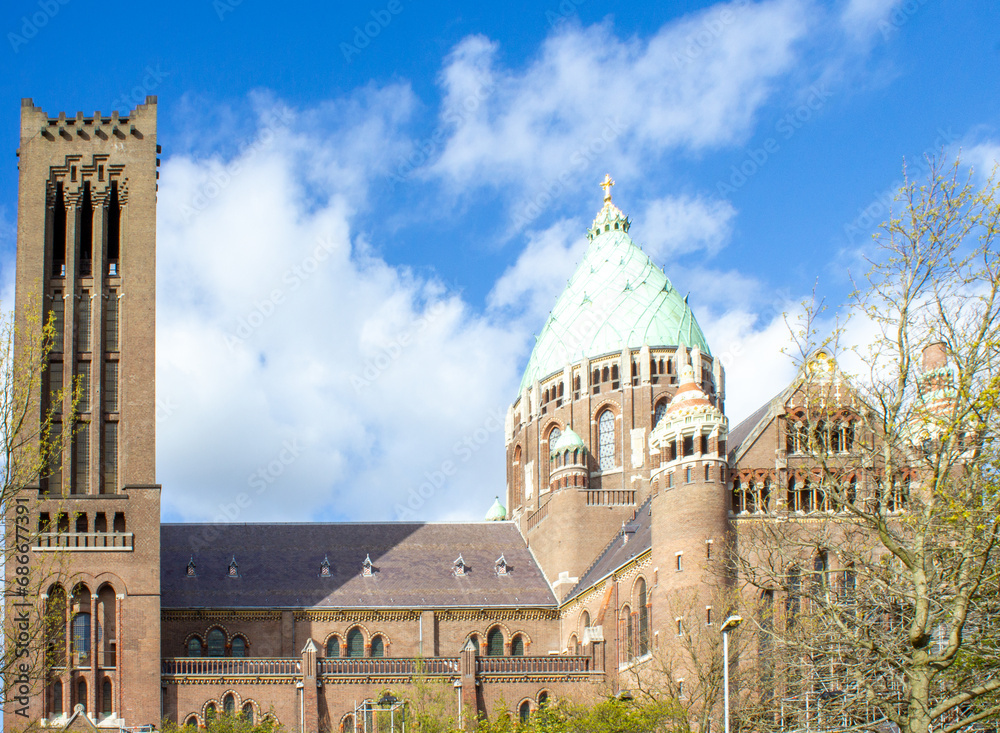 Catholic Cathedral Basilica of Sint Bavo (St. Bavo Kathedraal) in Haarlem in the province of North Holland (Noord-Holland) Netherlands (Nederland)