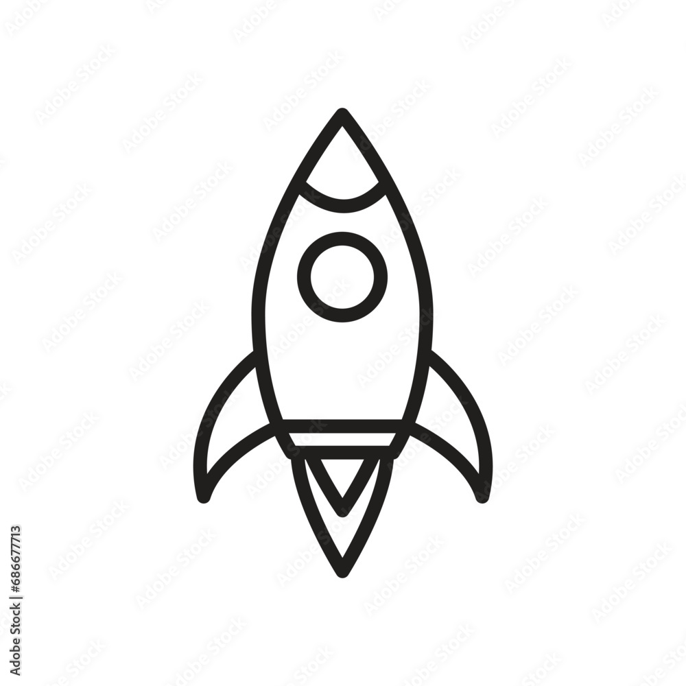 Rocket icon vector logo design flat style illustration Rocket icon vector logo design flat style illustration