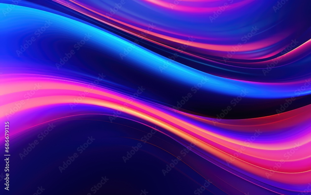 Fototapeta premium Modern trendy abstract design, 3d neon abstract background, So beautiful, AI