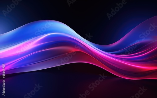 Modern trendy abstract design, 3d neon abstract background, So beautiful, AI © Long