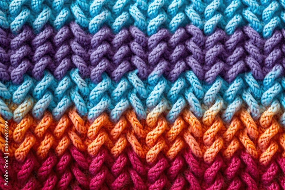 Colorful knit texture background