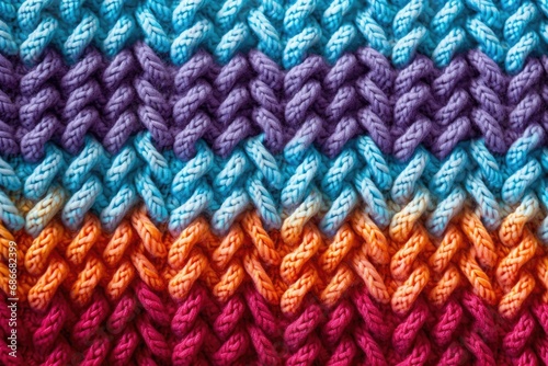 Colorful knit texture background © Tymofii