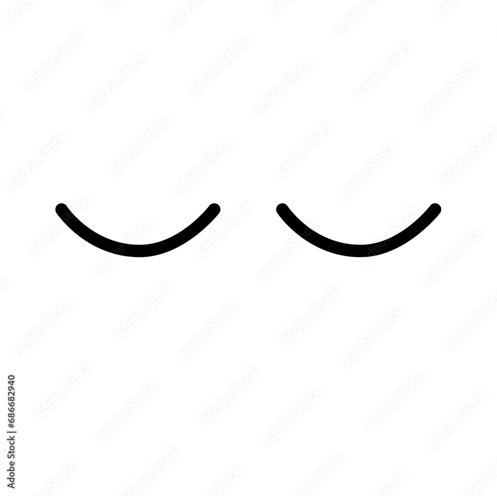 Silhouette Eyelash Icon Silhouette Eyelash Icon