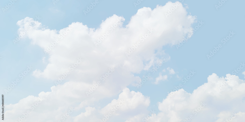 Vector blue sky background with tiny clouds. Background with clouds on blue sky. Blue Sky vector. Blue sky background with white clouds.