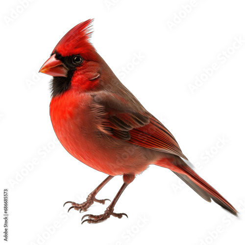 Northern Cardinal isolated on transparent background © Olezhan