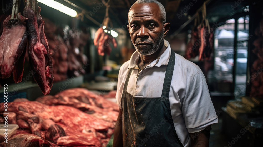 African butcher