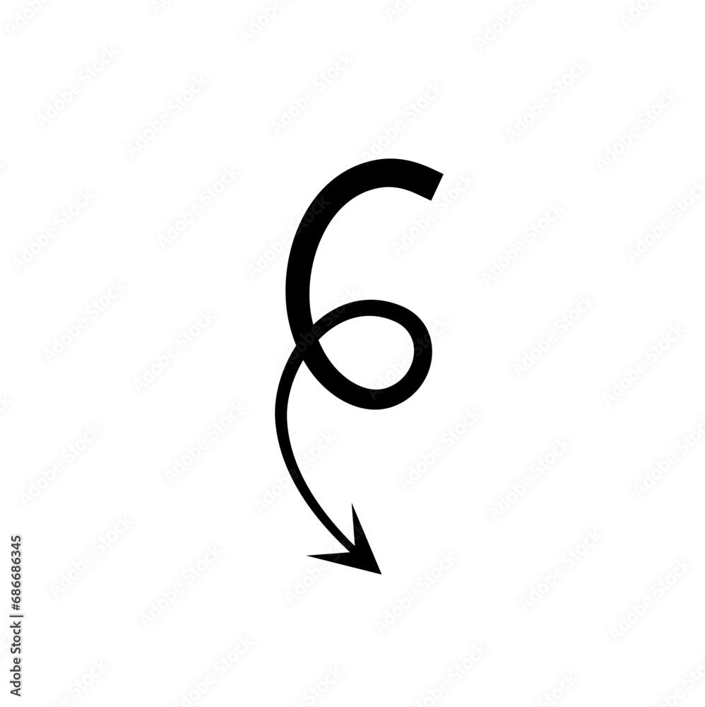 Silhouette Devil Tail Silhouette Devil Tail