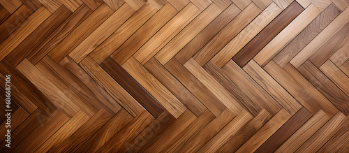 Oak laminate parquet floor texture background with seamless joints 