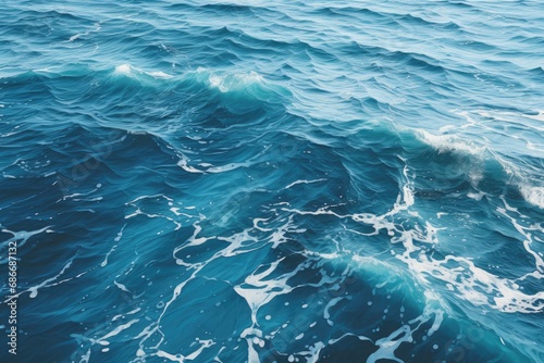 Small ocean waves at Adriatic sea