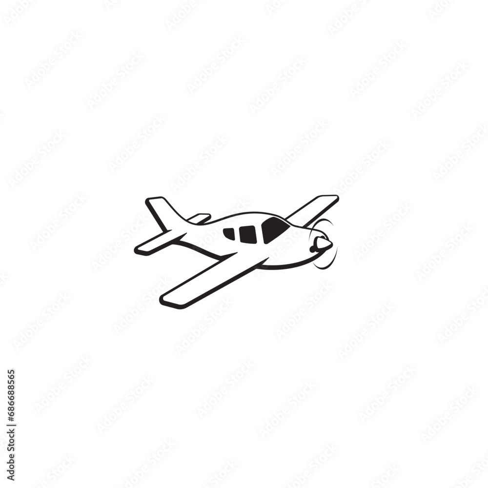 Plane logo or icon design