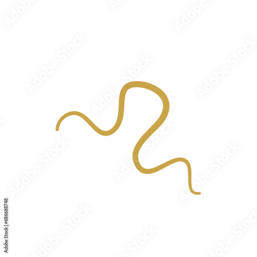 Parasitic Worms Vector Illustration