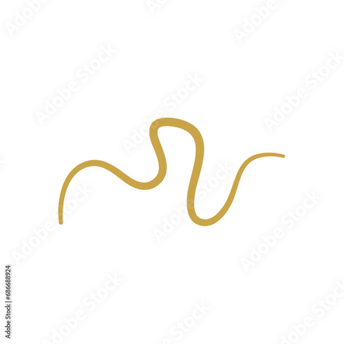 Parasitic Worms Vector Illustration