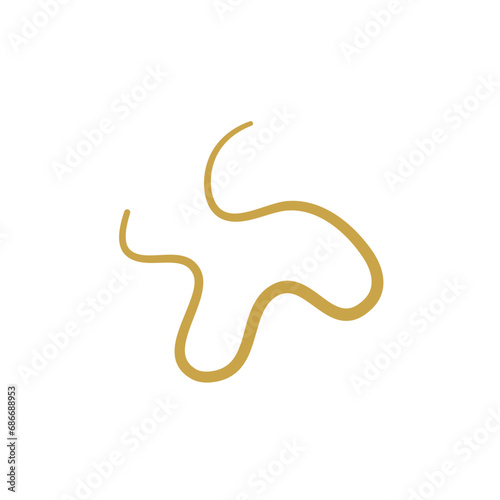Parasitic Worms Vector Illustration