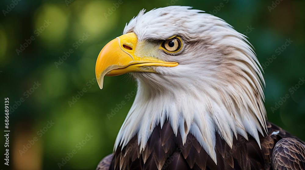 Fototapeta premium Portrait of American bald eagle
