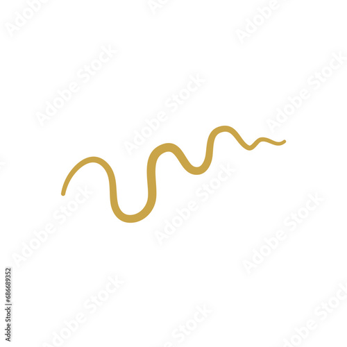 Parasitic Worms Vector Illustration