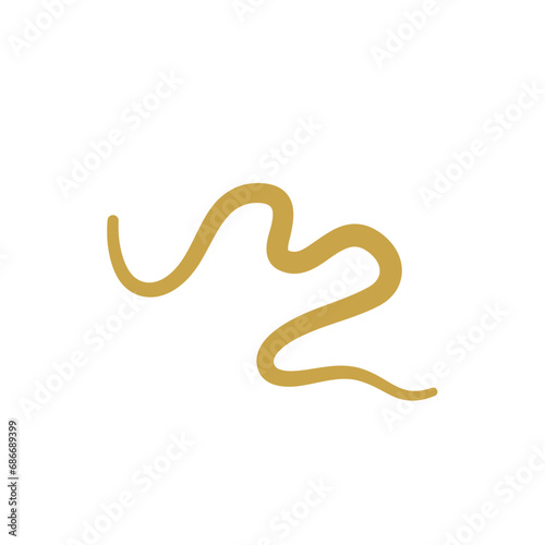 Parasitic Worms Vector Illustration