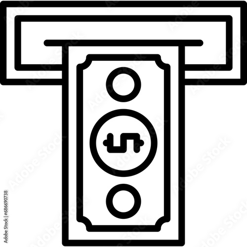 Cash withdrawal Icon