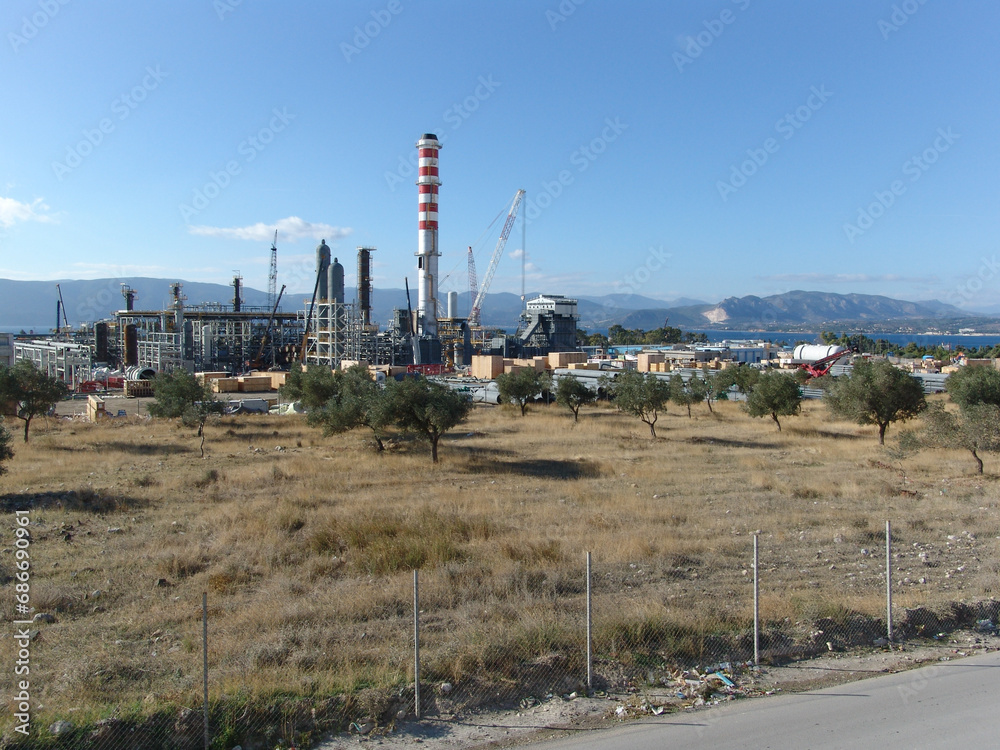 Refinery in Corinth, Greece
