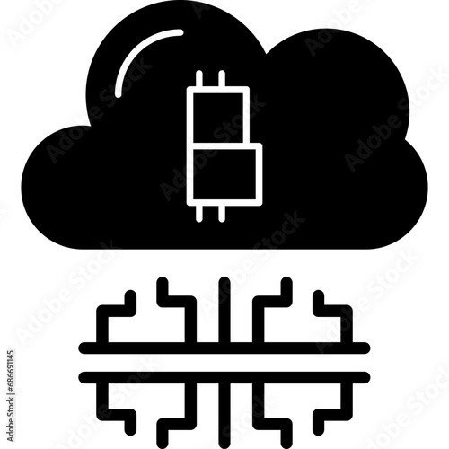 Cloud mining Icon