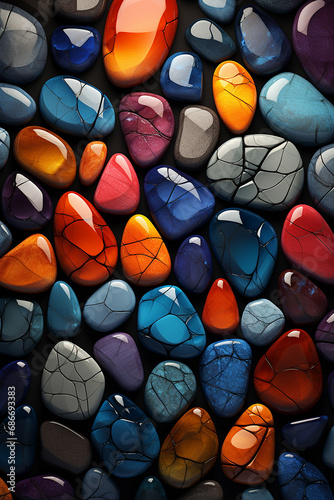 Colorful shiny stones background for smart phones