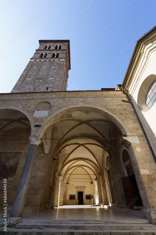 Historic buildings of Rieti, Italy: Duomo