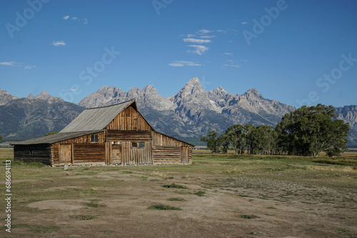 Wyoming's iconic Mormon Row barn in Grand Teton National Park