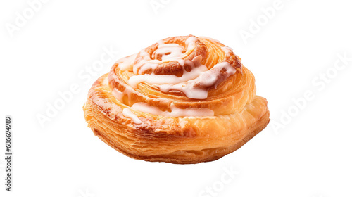 Delicious pastry isolated on transparent background, PNG image with background removed, Сreated with Generative Ai technology.