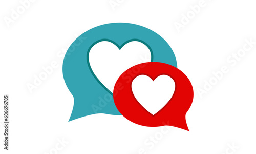 Heart dating logo	

