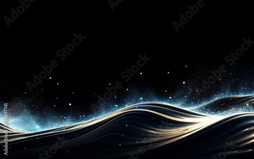 futuristic abstract background, curves, spaces, lights