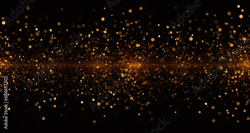 black and gold background with glitter bokeh effect, blue and gold, luxury, party, celebration, christmas, new year, birthday photo