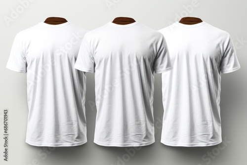 Men's classic T-shirt mockup, generative ai © 3D Lab Academy