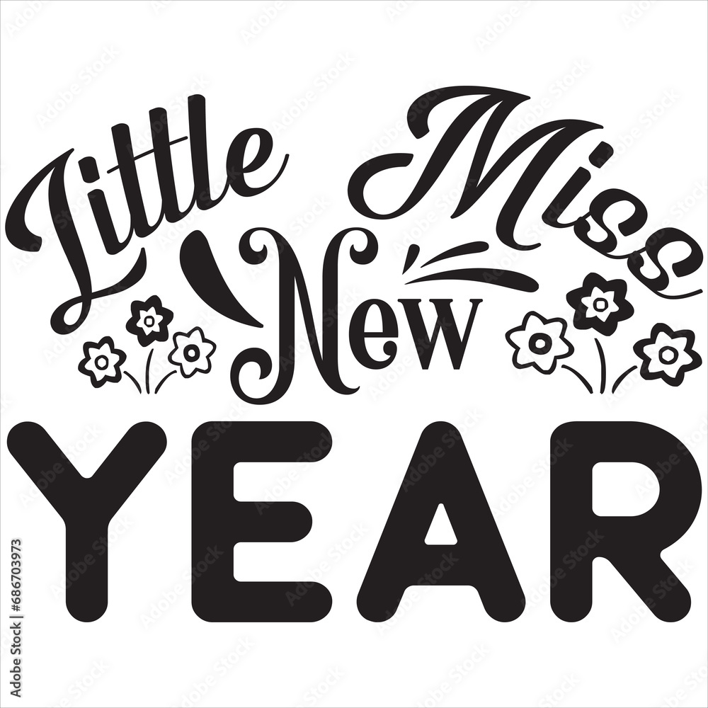 Fototapeta premium Little miss new year