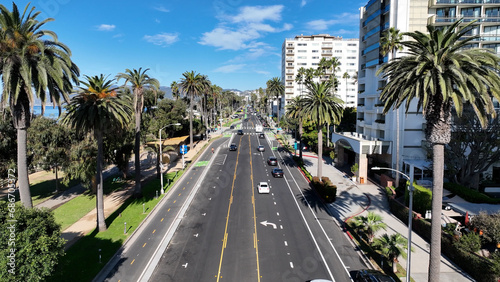 Santa Monica At Los Angeles In California United States. Coast City Landscape. Downtown Cityscape. Santa Monica At Los Angeles In California United States. 