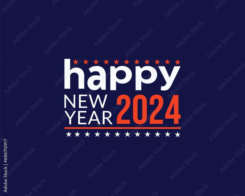 Happy new year 2024 design template Happy new year 2024 design template