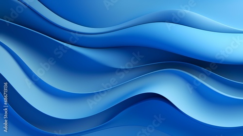 Blue abstract wavy background. 3d rendering  3d illustration.