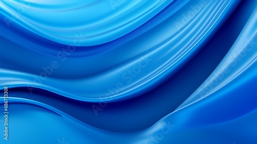 abstract blue background with smooth lines in it, 3d render