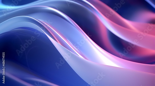 abstract background with smooth lines in blue and purple colors digitally generated image