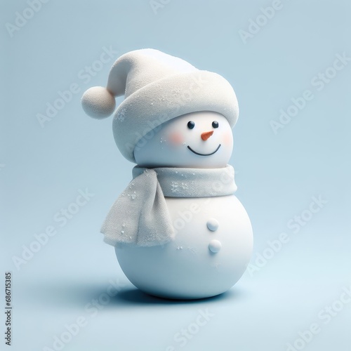 snowman on a white background © Deanmon