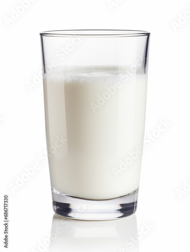 milk in glass,created with Generative AI tecnology.